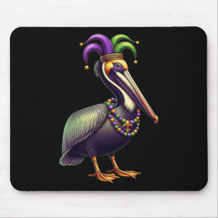 Mardi Gras Pelican Louisiana Parade Animal Lover M Mouse Mat