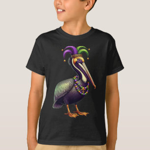 Mardi Gras Pelican Louisiana Parade Animal Lover M T-Shirt