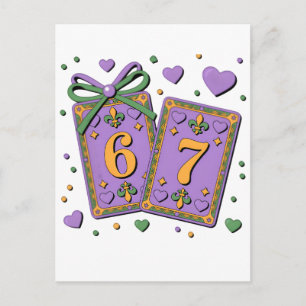 Mardi Gras Playing Cards Six Seven Deck Trucker Ha