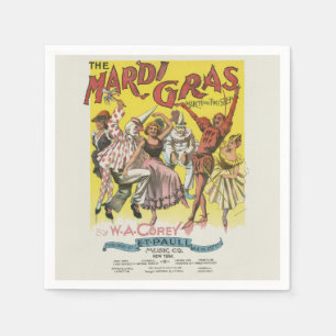 Mardi Gras Poster Napkin