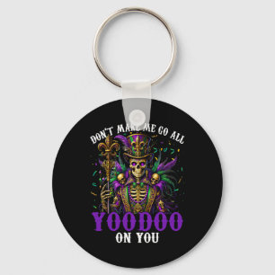 Mardi Gras Priest Top Hat New Orleans Witch Doctor Key Ring
