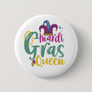 Mardi Gras Princess Funny Mardi Gras Carnival 6 Cm Round Badge