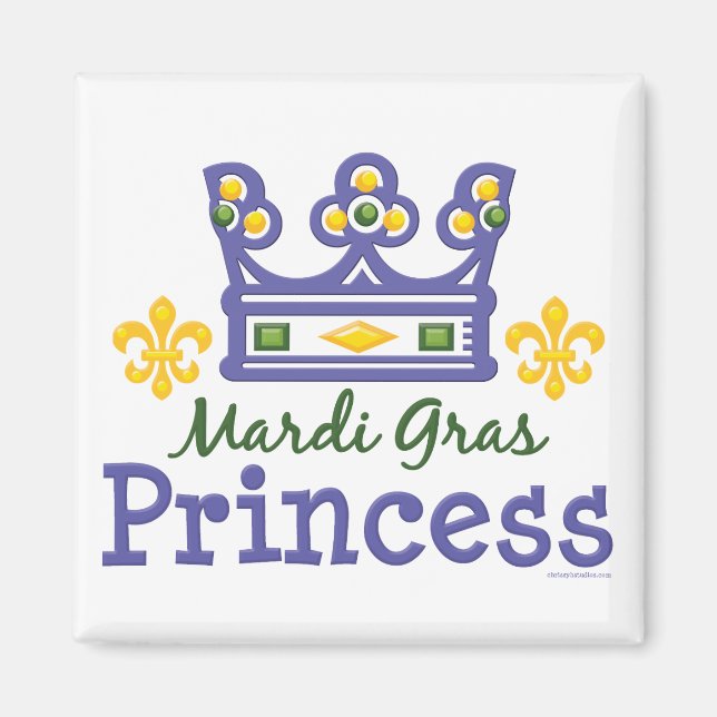 Mardi Gras Princess Magnet (Front)