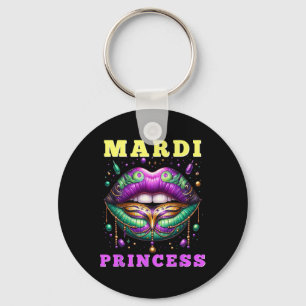 Mardi Gras Princess Mardi Gras Lips Womens  Key Ring