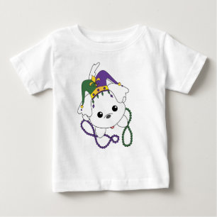 Mardi Gras Puppy Baby T-Shirt