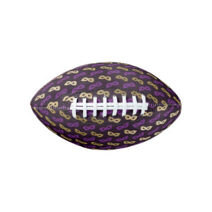 Mardi Gras Purple Golden Carnival Masks NOLA American Football