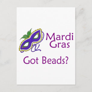 Mardi Gras Purple Postcard
