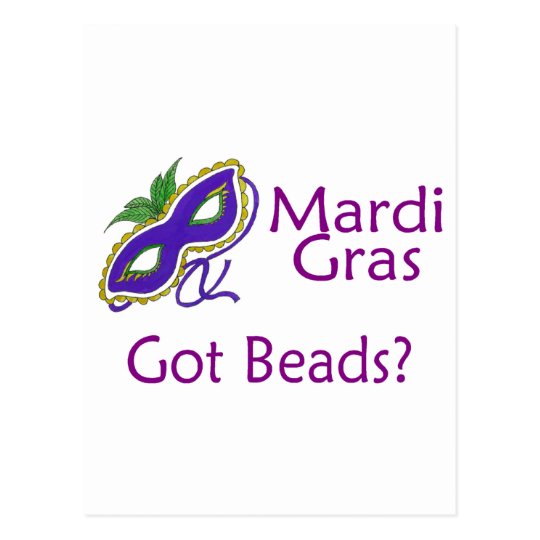 Mardi Gras Purple Postcard