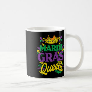 Mardi Gras Queen Crown Funny Mardi Gras Carnival W Coffee Mug