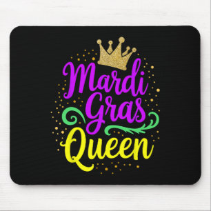 Mardi Gras Queen For Girls And Women Mouse Mat