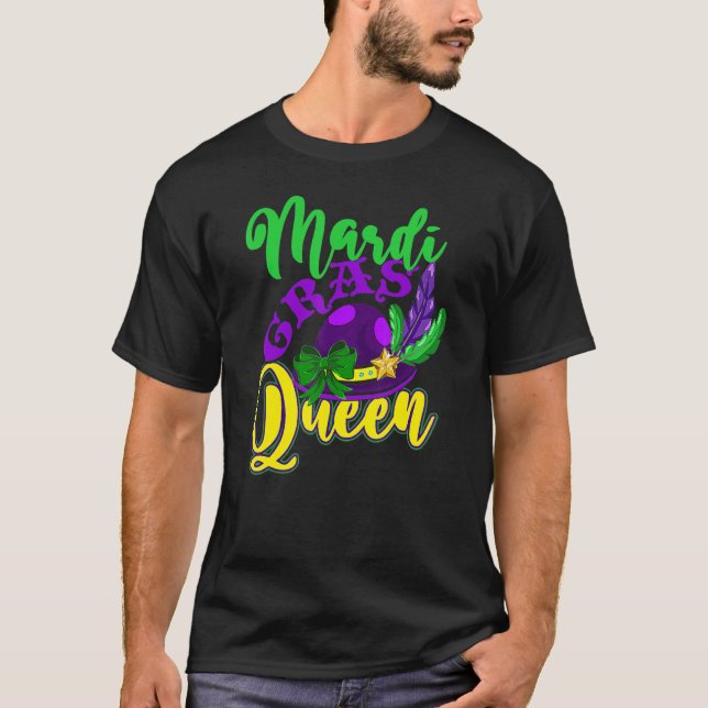 Mardi Gras Queen Parade Carnival Masquerade Women T-Shirt (Front)