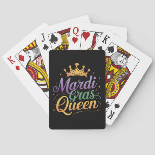 Mardi Gras Queen Parade Costume Party  Playing Cards