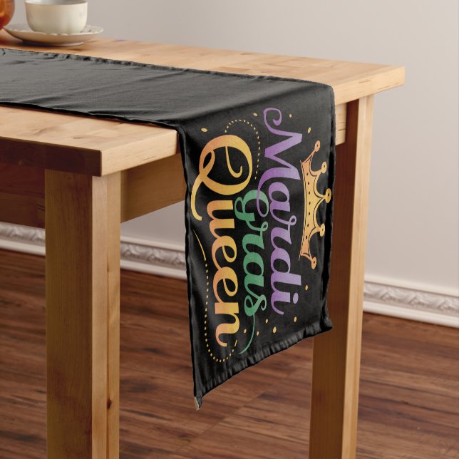 Mardi Gras Queen Parade Costume Party  Short Table Runner (In Situ)