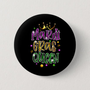 Mardi Gras Queen Parade Costume Party Women Gift M 6 Cm Round Badge