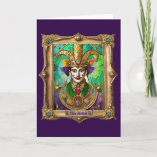 Mardi Gras Realm Portraits - The Artist Dali Card