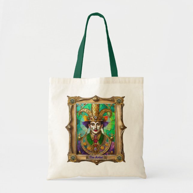 Mardi Gras Realm Portraits - The Artist Dali Tote Bag (Front)