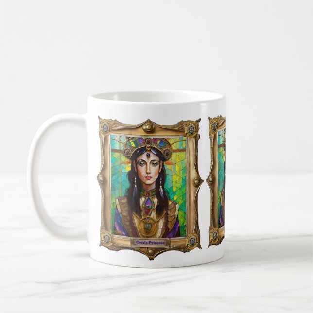 Mardi Gras Realm Portraits - The Creole Princess Coffee Mug (Left)