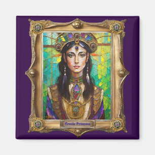Mardi Gras Realm Portraits - The Creole Princess Magnet