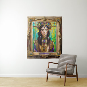 Mardi Gras Realm Portraits - The Creole Princess Tapestry