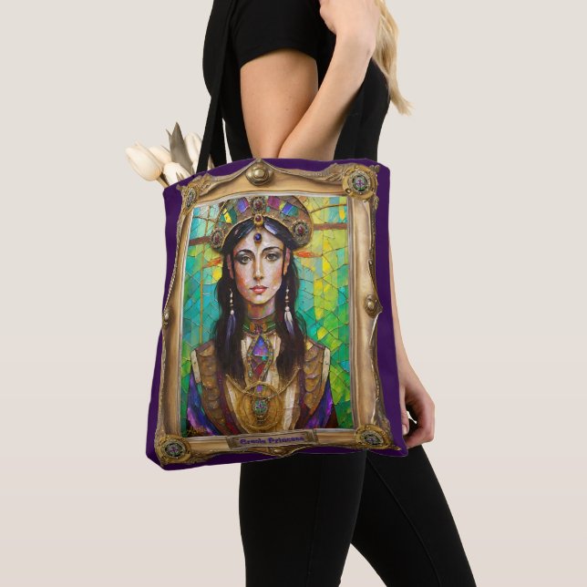 Mardi Gras Realm Portraits - The Creole Princess Tote Bag (Close Up)