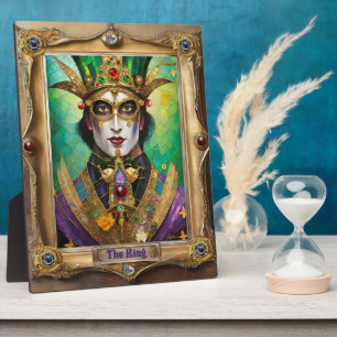 Mardi Gras Realm Portraits - The King Plaque