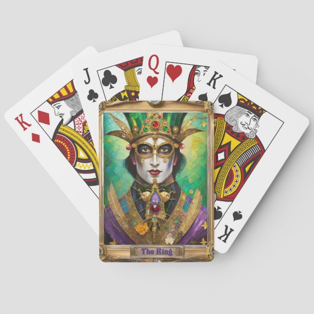 Mardi Gras Realm Portraits - The King Playing Cards (Back)
