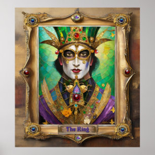 Mardi Gras Realm Portraits - The King Poster