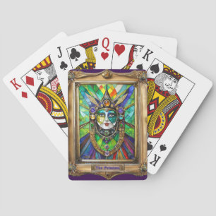 Mardi Gras Realm Portraits - The Priestess Playing Cards