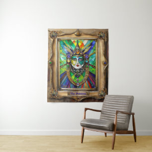 Mardi Gras Realm Portraits - The Priestess Tapestry