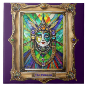 Mardi Gras Realm Portraits - The Priestess Tile