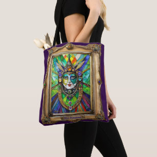 Mardi Gras Realm Portraits - The Priestess Tote Bag