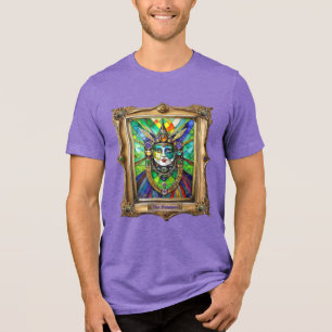 Mardi Gras Realm Portraits - The Priestess Tri-Blend Shirt