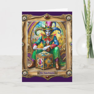Mardi Gras Realm Portraits - The Time Traveler Card