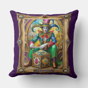 Mardi Gras Realm Portraits - The Time Traveler Cushion