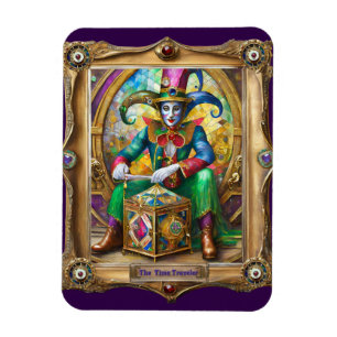 Mardi Gras Realm Portraits - The Time Traveler Magnet