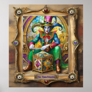 Mardi Gras Realm Portraits - The Time Traveler Poster