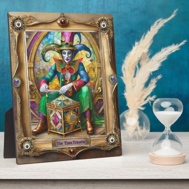 Mardi Gras Realm Portraits - The Time Traveller Plaque (Side)