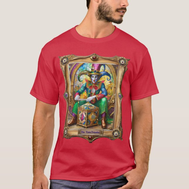 Mardi Gras Realm Portraits - The Time Traveller T-Shirt (Front)