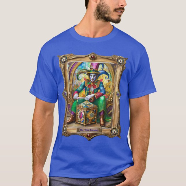 Mardi Gras Realm Portraits - The Time Traveller T-Shirt (Front)