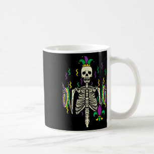 Mardi Gras Rocker Skeleton Rock Outfit Men Boys Ki Coffee Mug