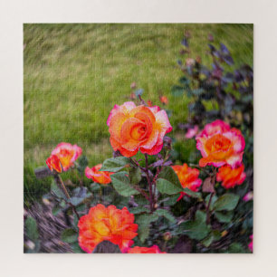 Mardi Gras Rose with a Twist Jigsaw Puzzle