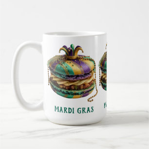 Mardi Gras Royal Macaron Coffee Mug