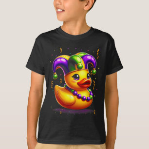 Mardi Gras Rubber Duck New Orlean Carnival Festiva T-Shirt
