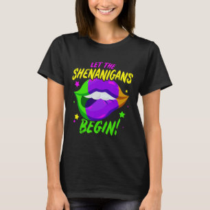 Mardi Gras Shenanigans Carneval Party Lips Mens An T-Shirt
