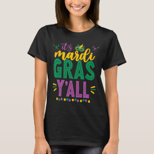 Mardi Gras Shirt Fun 2025 Mardi Gras Y'all Mens Wo