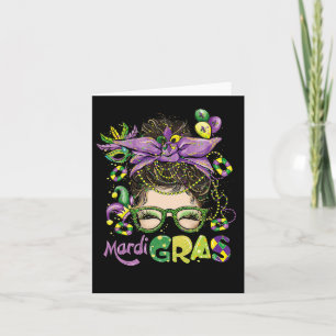 Mardi Gras Shirt Women Card