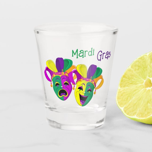Mardi Gras  Shot Glass (Front)