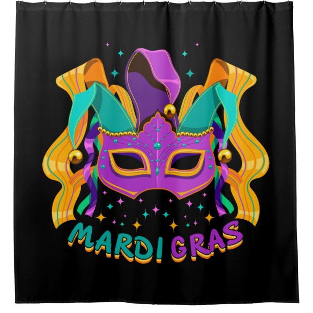 Mardi Gras Shower Curtain (Front)