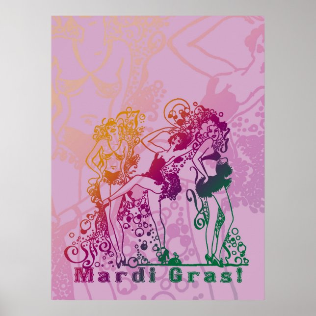 Mardi Gras Showgirls Poster (Front)