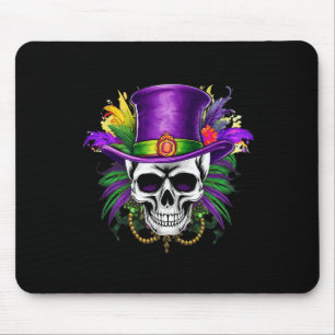 Mardi Gras Skull Carnival Tuesday New Orleans Trip Mouse Mat